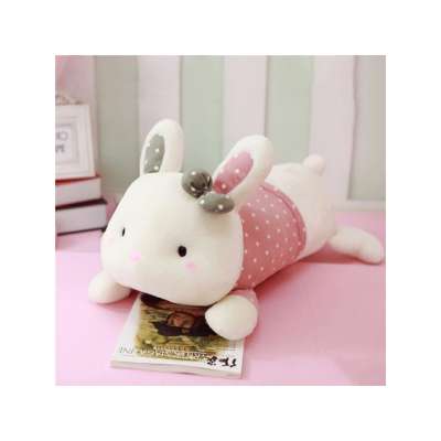 Wholesales best price soft rabbit bolster pillow plush stuffed toys safe for children from Vietnam factory