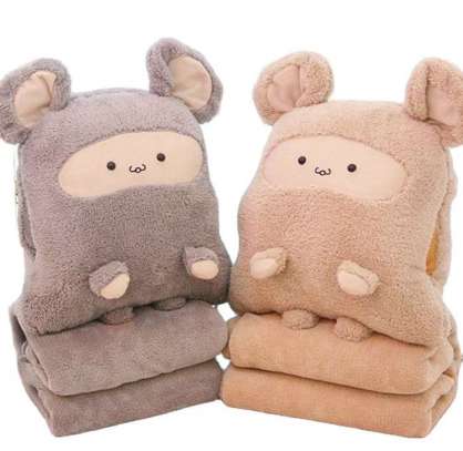 Best selling 2020 soft 2 in 1 blanket pillow stuffed plush toy safe for children from Vietnam