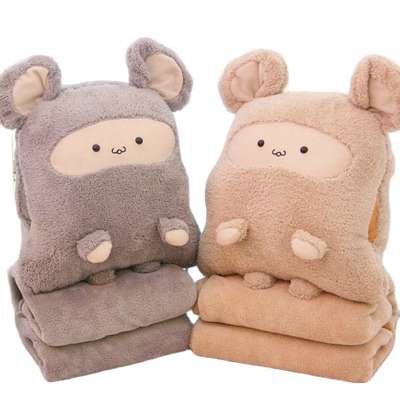 Best selling 2020 soft 2 in 1 blanket pillow stuffed plush toy safe for children from Vietnam